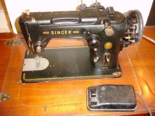  Fold Out Singer Sewing Machine Model 319 With Original Manual  