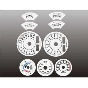  1967 1969 Plymouth Barracuda White Face Gauges: Automotive