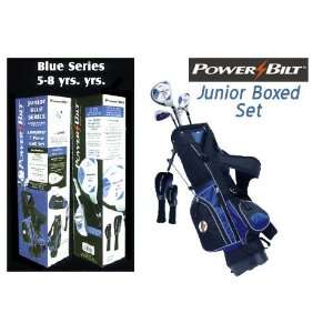  PowerBilt Blue Junior Golf Set (5   8) (HandRH) Sports 
