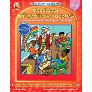  12 Pack CARSON DELLOSA OBEDIENCE BIBLE STORY PUZZLES 