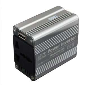   12V to AC 220V DY 100 Car Power Inverter + USB Port