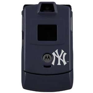  Yankees Navy Blue Razor Protective Cell Phone Cover