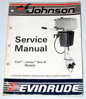 Johnson Evinrude CC Colt / Junior thru 8 Models Factory Shop Service 