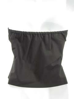 NWT SUSAN LAZAR Black Strapless Top Shirt Sz 2 $205  
