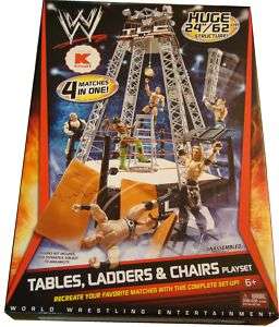 WWE Tables Ladders and Chairs Playset Kmart ring cage &  