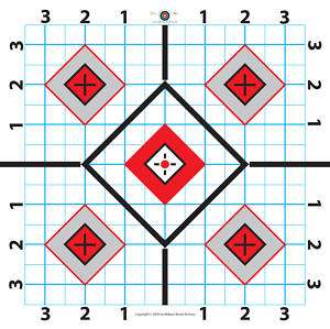 Paper Shooting Target Great for Sighting in Scope 25 Targets  