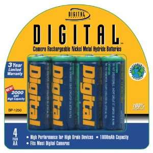  Digital Concepts AA NiMH Rechargeable Batteries 2000 MAH 