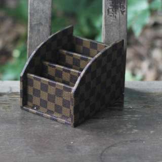 Square grid tissue box paper case cover holder home decor gift  