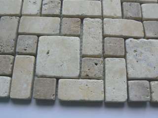 TRAVERTINE MIXED Mosaic Tiles Decor wall projects.  