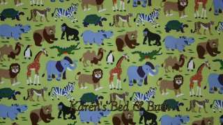 Wildlife Safari Zoo Animals Zebra 56x14 Curtain Valance  
