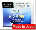 Sony blu ray disc 50gb blueray dual layer blue ray 4X