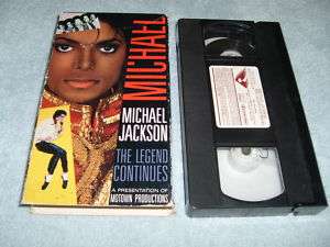 Michael Jackson   The Legend Continues (VHS, 1989) 028485153585  
