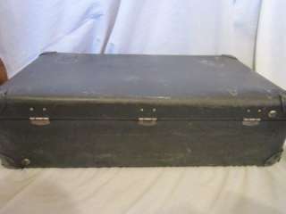 Vintage Globe Trotter Suitcase Luggage Grey  