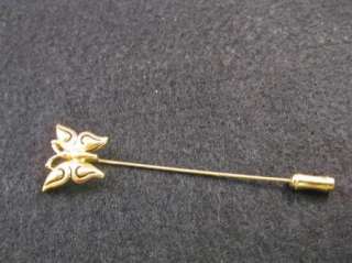 Crown Trifari Butterfly Hat Pin Stick Vintage Jewelry  