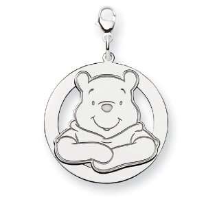  Sterling Silver Disney Winnie the Pooh Lobster Clasp Charm 