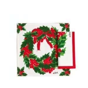 Vera Table Linens, Set of 4 Wreath Placemats 15 Square 