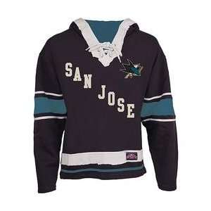  Old Time Hockey San Jose Sharks The Lace Hooded Sweatshirt 