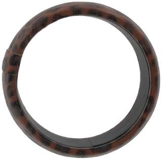New Animal Print Leopard Brown Black Bangle Bracelet  