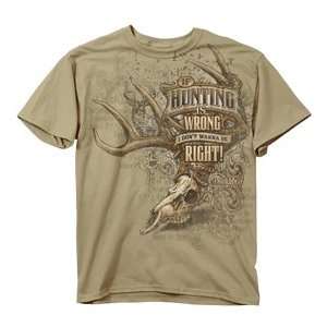  Buck Wear Inc Hunting Is Wrong T Shirt Sand 2x With 