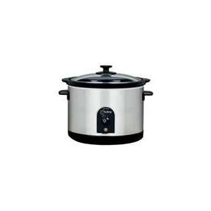 West Bend 85156 Stainless Steel Round Crockery Cooker  
