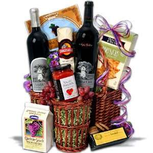    Silver Oak Duo   Red Wine Gift Basket Grocery & Gourmet Food
